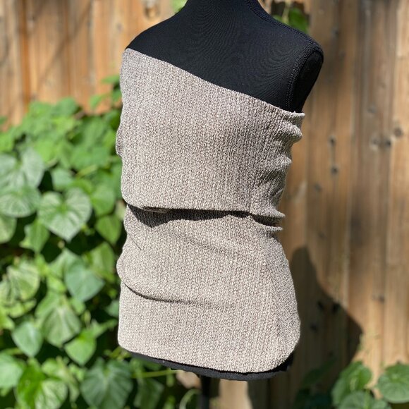 ZARA | One-Shoulder Textured Tube Top | Size L | NWT - Picture 3 of 10